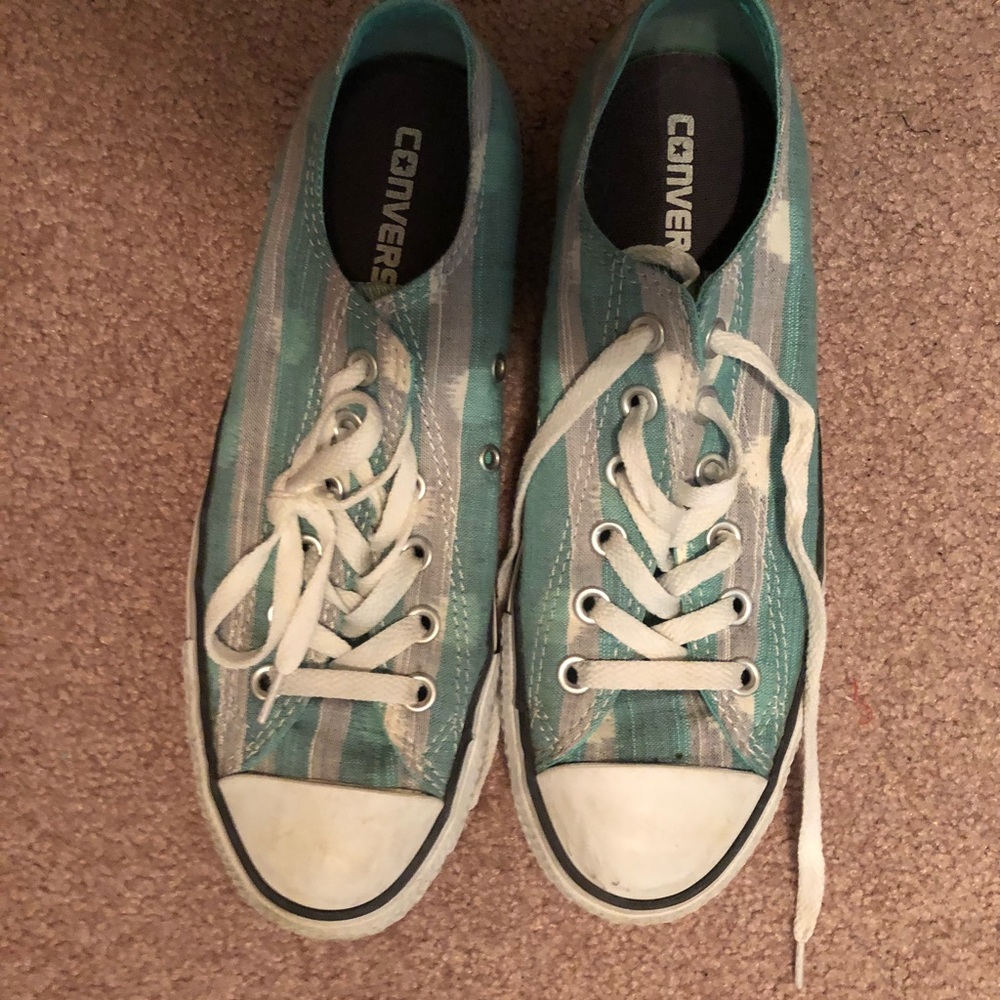 Mint and grey converse